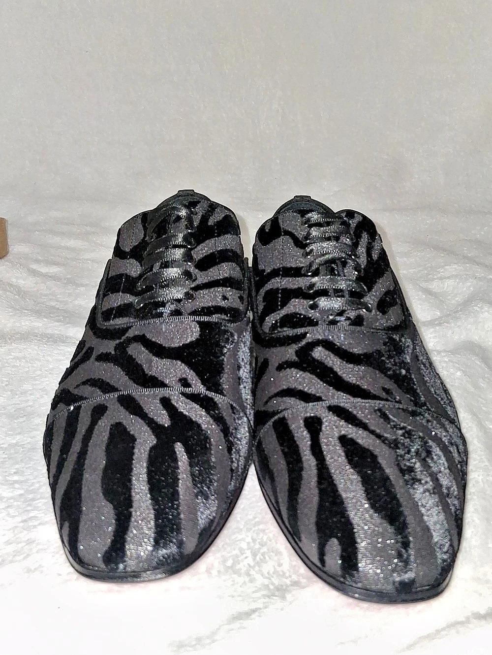 Christian Louboutin Viera Black Animal Print Sneakers EU 42 Like New